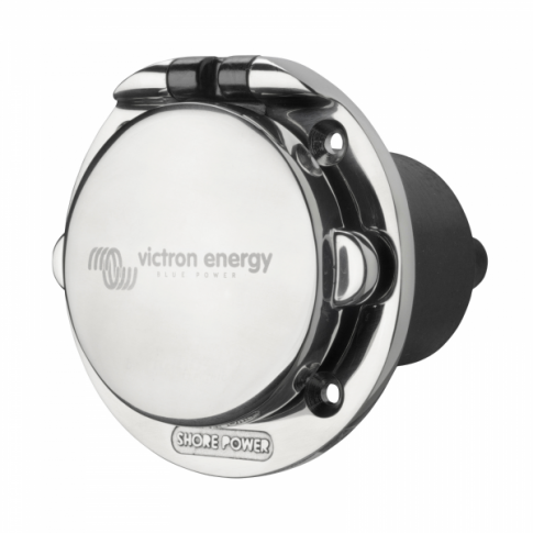 Victron 230V Ehu Power Inlet Stainless With Cover 16A – Product Image