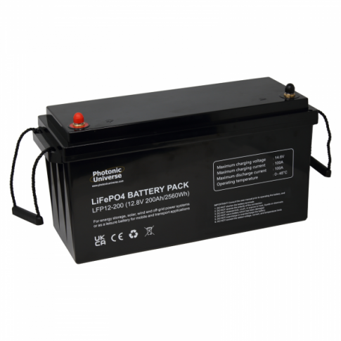 12v lithium iron phosphate (LiFePO₄) leisure battery 200Ah