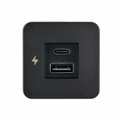 Scanstrut USB-A and USB-C charging socket (Black)
