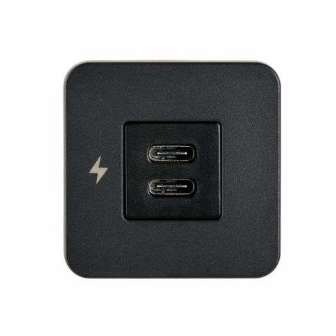 Scanstrut dual USB-C charging socket (Black)