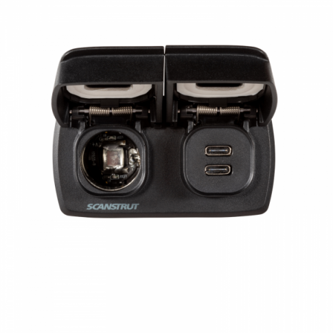 Scanstrut Flip Pro Multi dual USB-C and 12V power socket