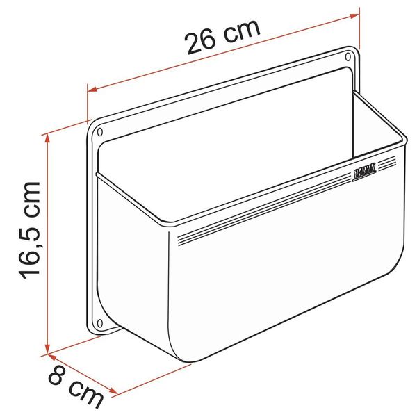 Fiamma Storage Pocket L White – Product Image