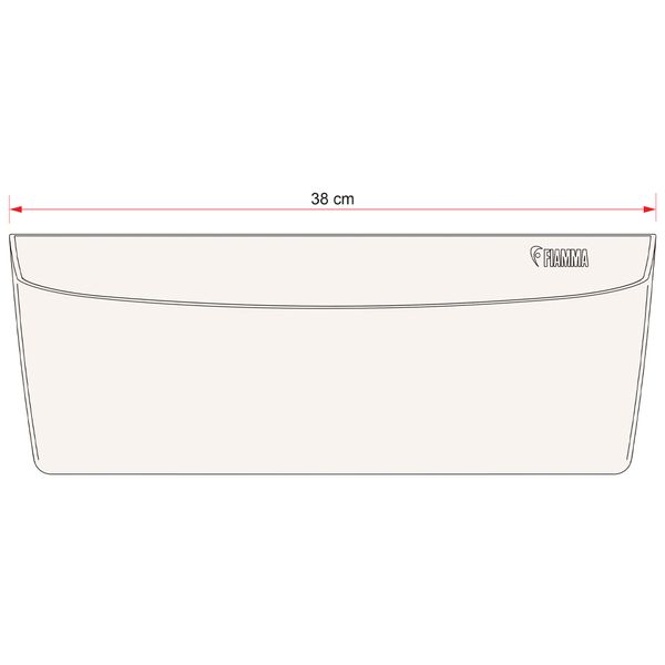 Fiamma Storage Pocket L Plus White – Product Image