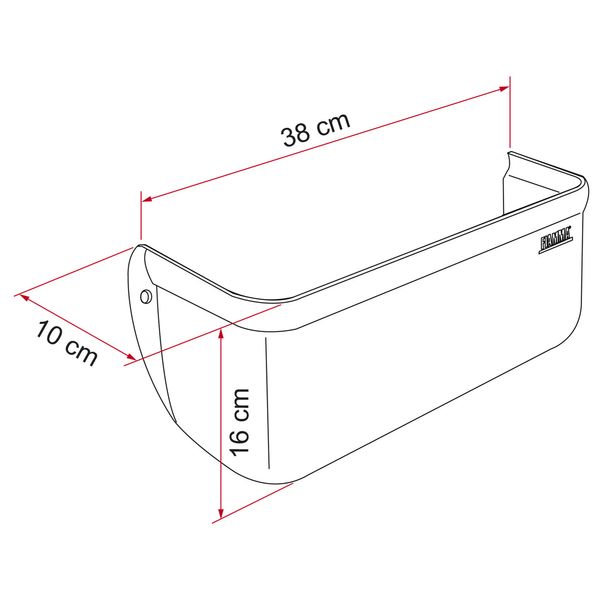 Fiamma Storage Pocket Xl Grey – Product Image