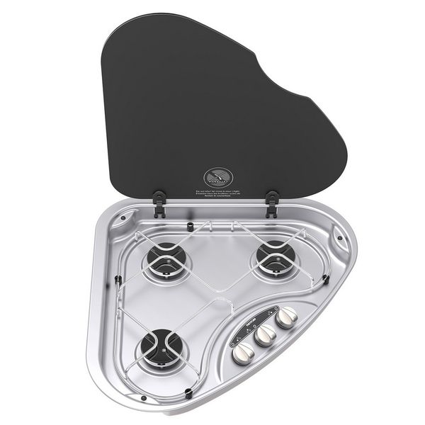 Thetford Series 330 triangle hob with lid L/H – Product Image
