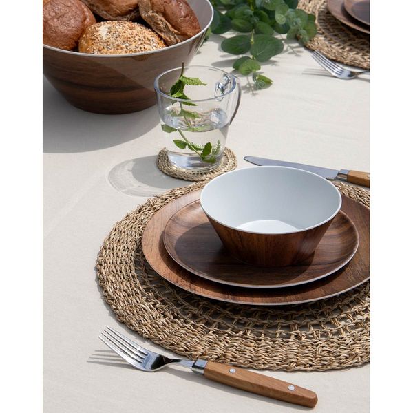 Nature Line 16 Piece Cutlery Set Wood Look – Product Image