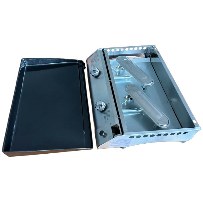 Portable 2 Burner Outdoor Plancha Grill – Product Image