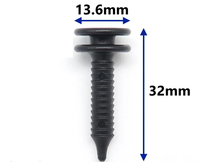VW Transporter interior trim extra long 32mm retaining clips Pack of 10 – Product Image