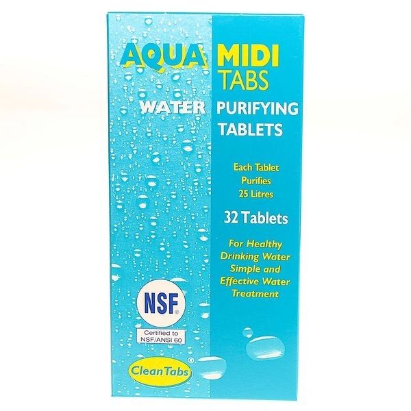 Clean Tabs Aquatabs Midi Box of 32 Tablets – Product Image
