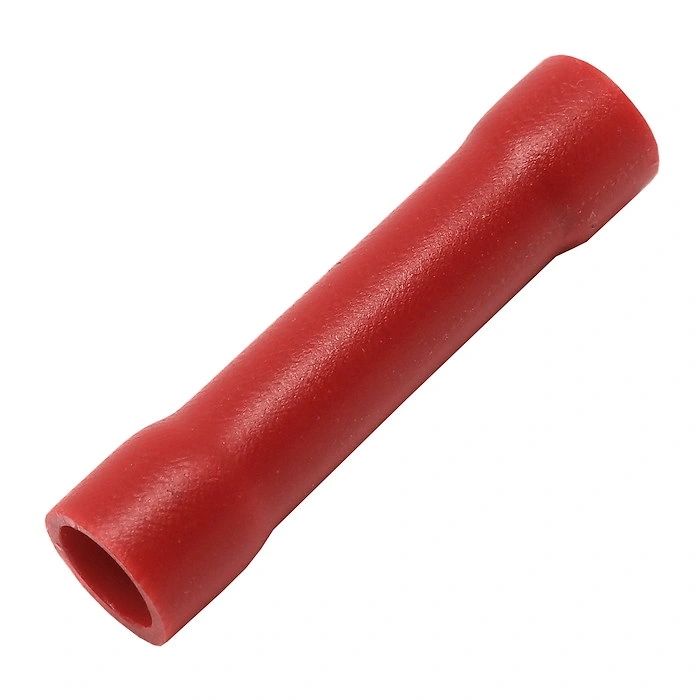 Insulated butt connector terminals red – Product Image