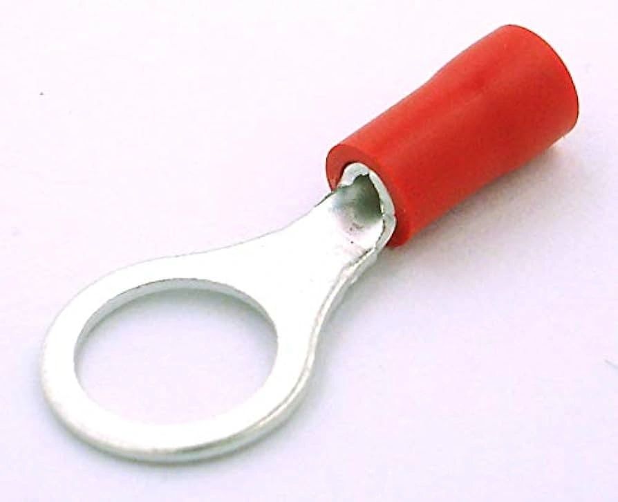 Insulated ring terminals red 8.4mm – Product Image