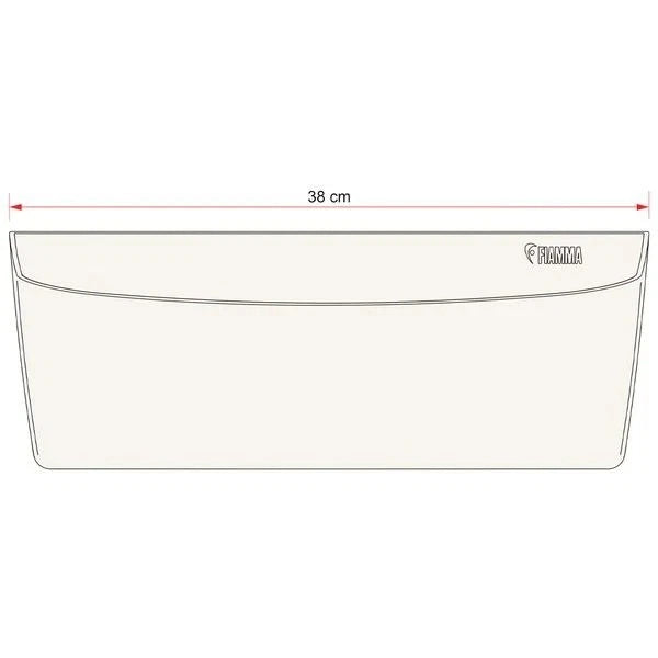 Fiamma storage pocket L Plus white