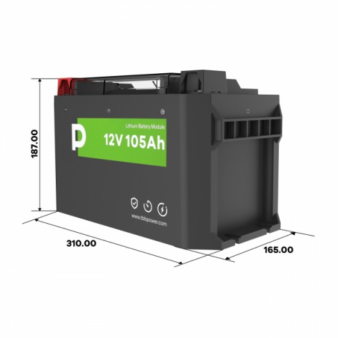 12v TBB Power lithium iron phosphate (LiFePO₄) leisure battery with heating 105Ah