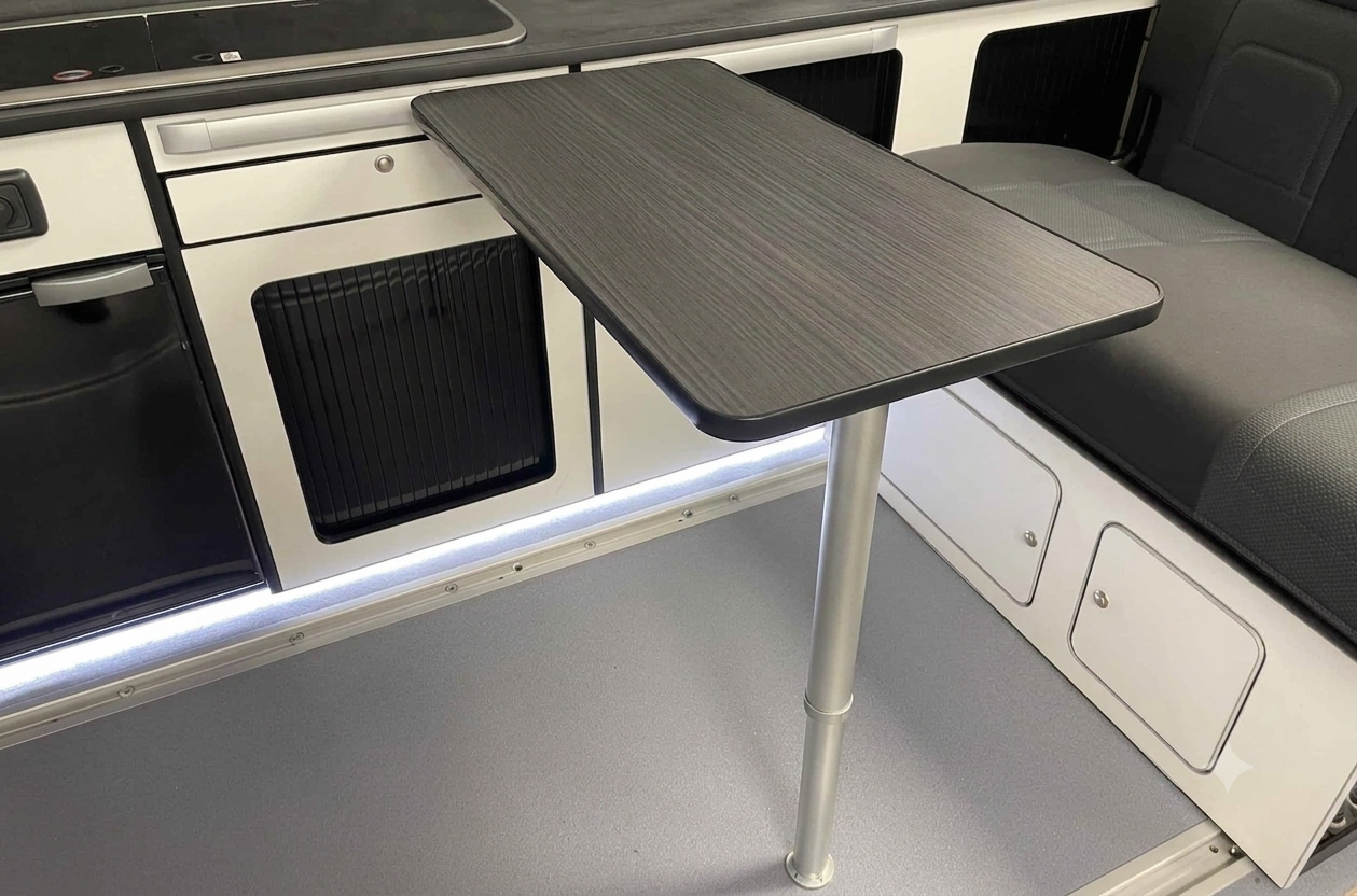 Table top 800x400mm kit with leg and rail