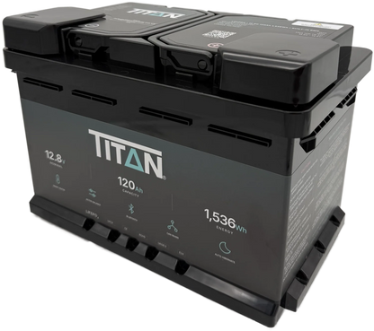 Titan 12v lithium iron phosphate (LiFePO₄) leisure battery 120Ah