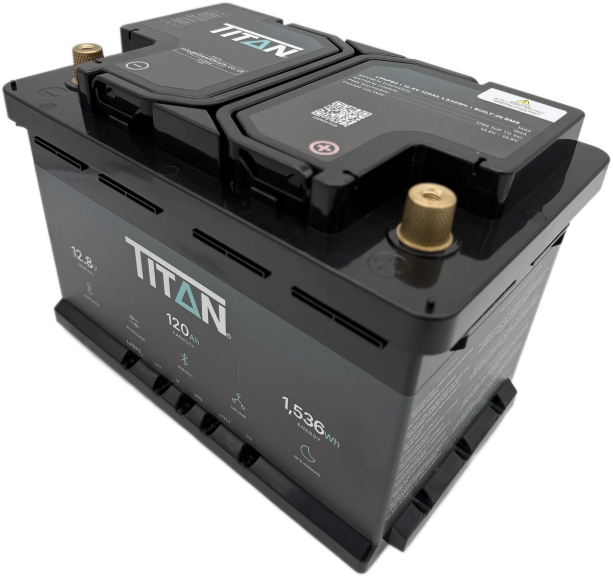 Titan 12v lithium iron phosphate (LiFePO₄) leisure battery 120Ah