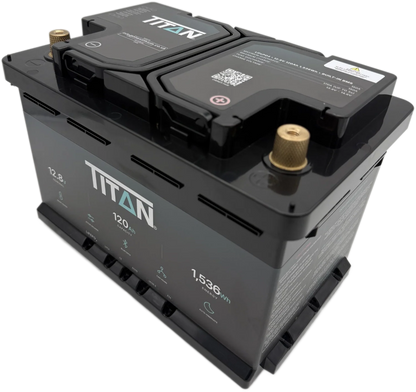 Titan 12v lithium iron phosphate (LiFePO₄) leisure battery 120Ah