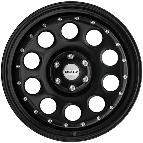 VW T5 / T6 Dotz - Modular Beadlock swamper 7.0x17 alloy wheels (Gloss Black)