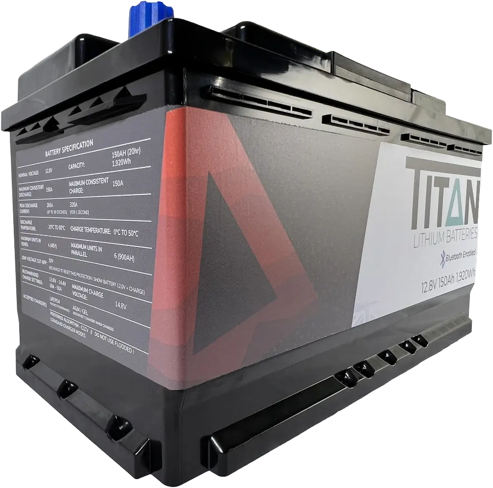 Titan 12v lithium iron phosphate (LiFePO₄) leisure battery 150Ah