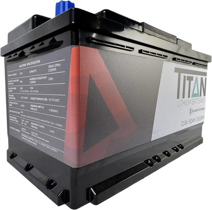 Titan 12v lithium iron phosphate (LiFePO₄) leisure battery 150Ah