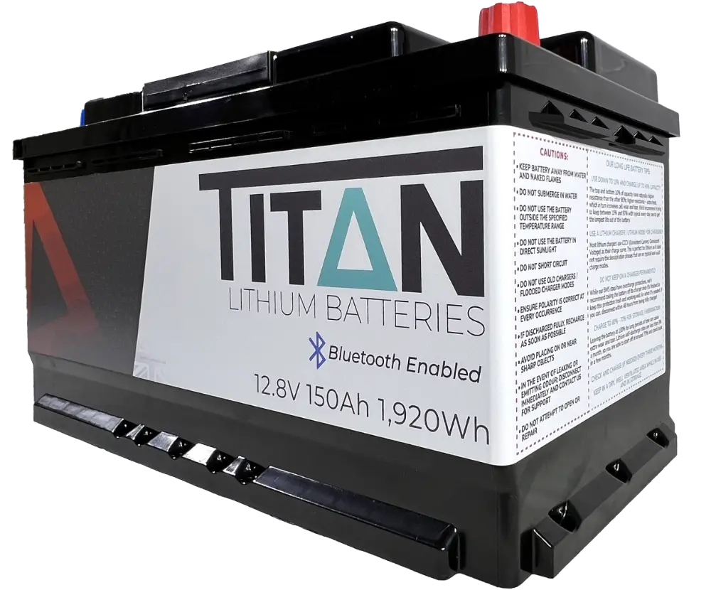 Titan 12v lithium iron phosphate (LiFePO₄) leisure battery 150Ah