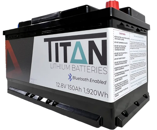 Titan 12v lithium iron phosphate (LiFePO₄) leisure battery 150Ah