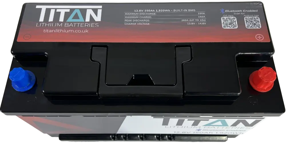 Titan 12v lithium iron phosphate (LiFePO₄) leisure battery 150Ah
