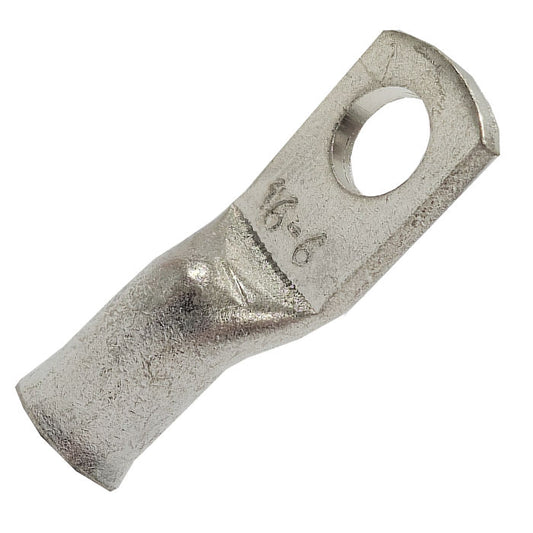16-6 uninsulated crimps 6mm ring terminal (pack of 10)