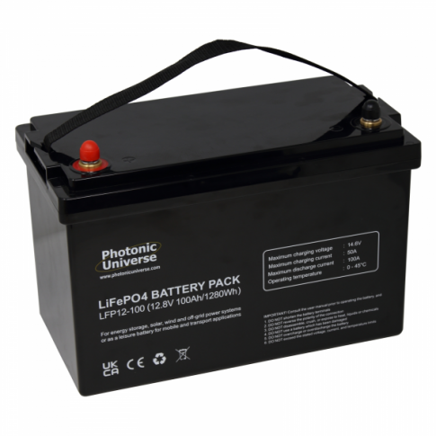 Photonic Universe 100Ah lithium leisure battery – Product Image