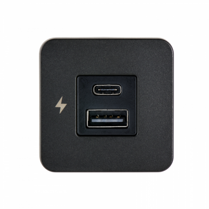 Scanstrut USB-A and USB-C charging socket (Black)