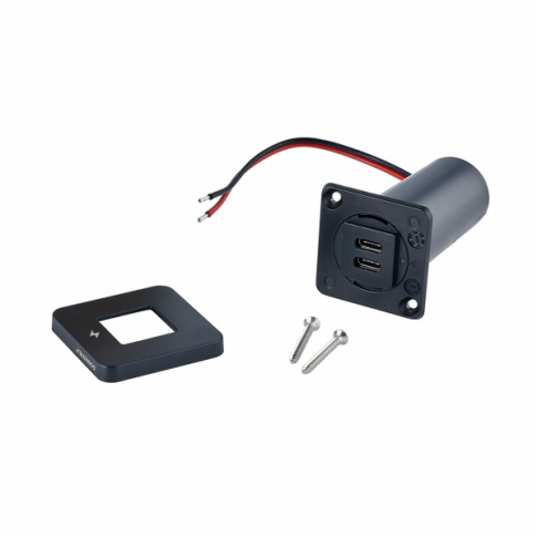 Scanstrut dual USB-C charging socket (Black)