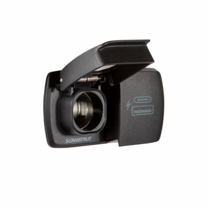 Scanstrut Flip Pro Duo USB-A, USB-C and 12V power socket