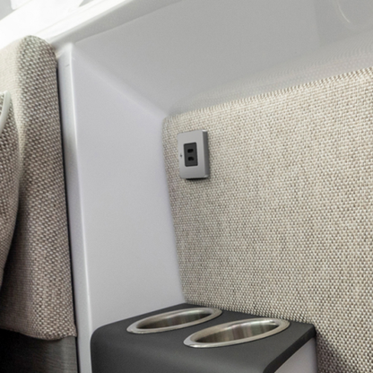 Scanstrut dual USB-C charging socket (Silver / stainless steel)