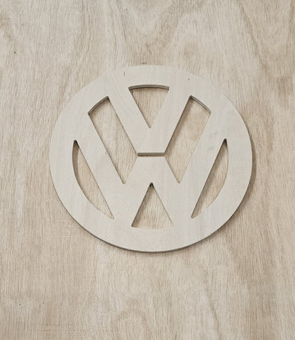 350mm round VW logo, 9mm plywood perfect for carpeting