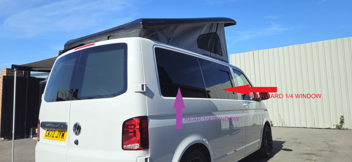 Camperglass window fitting service for LWB VW Transporter T5 T5.1 T6 & T6.1