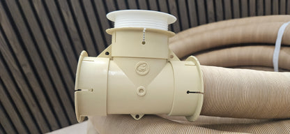 Whale heater duct fitting 65mm directional vent with adaptor (black or white)