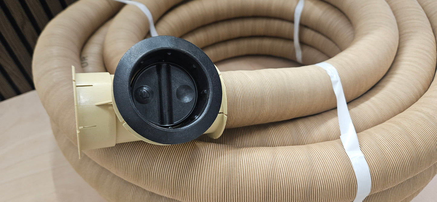 Whale heater duct fitting 65mm directional vent with adaptor (black or white)