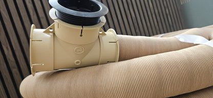 Whale heater duct fitting 65mm directional vent with adaptor (black or white)