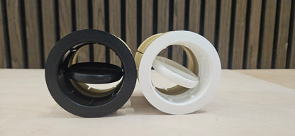 Whale heater duct fitting 65mm directional vent with adaptor (black or white)