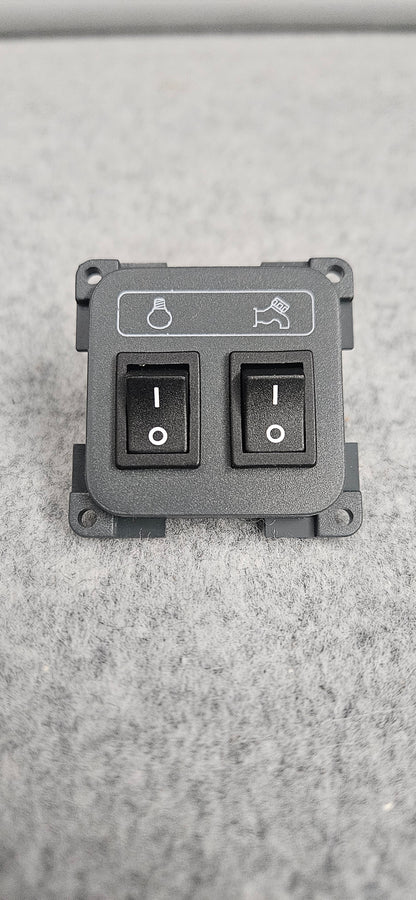 CBE dark grey pump & light switch