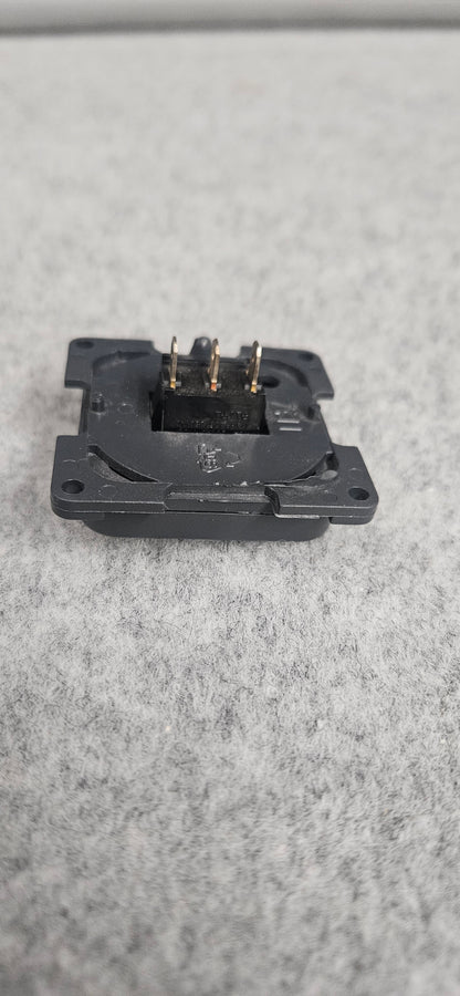 CBE dark grey single toggle switch, printed Master switch