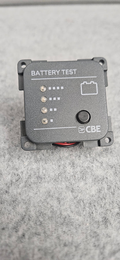 CBE dark grey battery test meter gauge