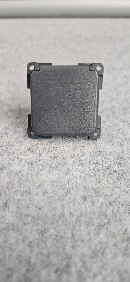 CBE dark grey 12 volt socket with cover