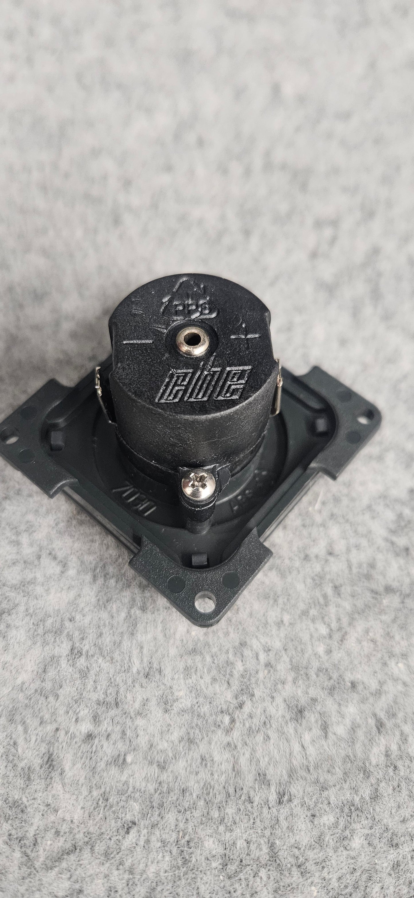 CBE dark grey 12 volt socket with cover