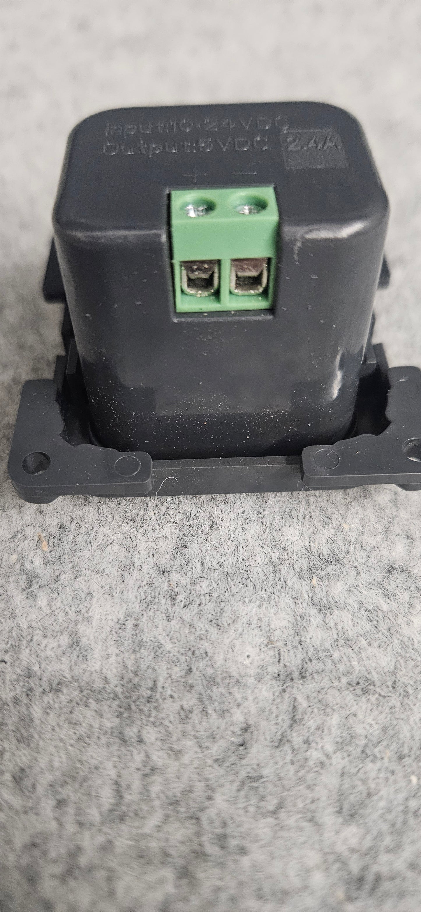 CBE compatible dark grey USB-A & USB-C socket