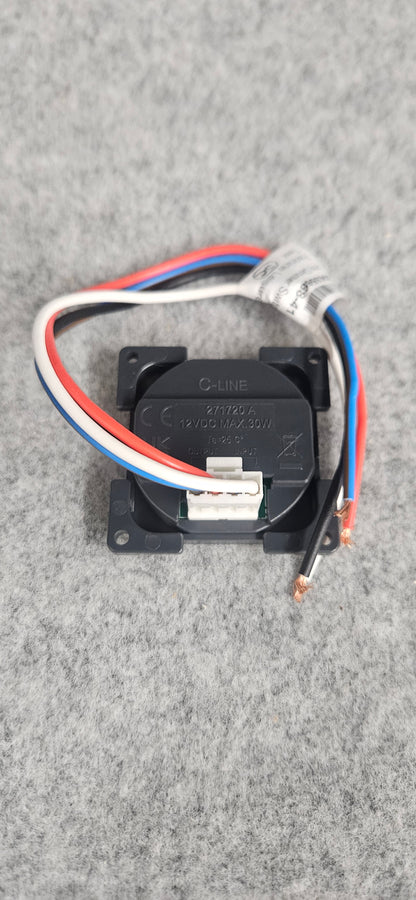 CBE double Dimmer switch + USB A & C socket kit (silver or black)