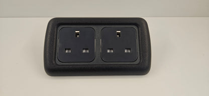 CBE double 230V socket kit (silver or black)