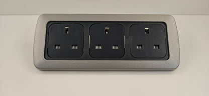 CBE triple 230V socket kit (silver or black)