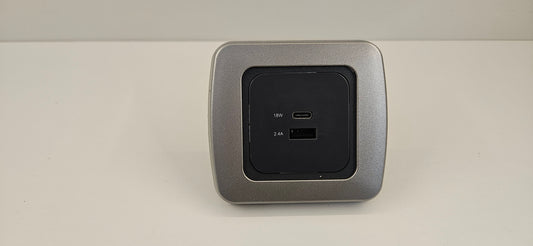 CBE C-Line single. USB A &C socket kit (silver or black)