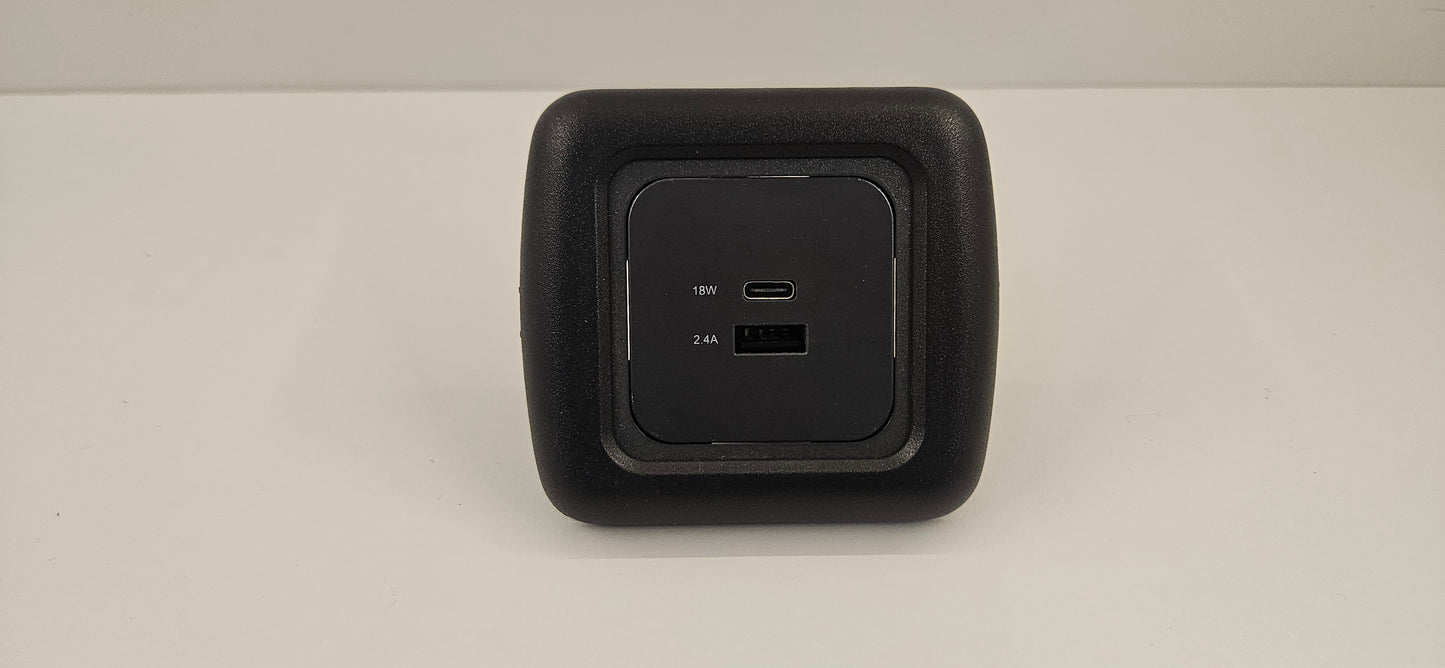 CBE single USB A &C socket kit (silver or black)